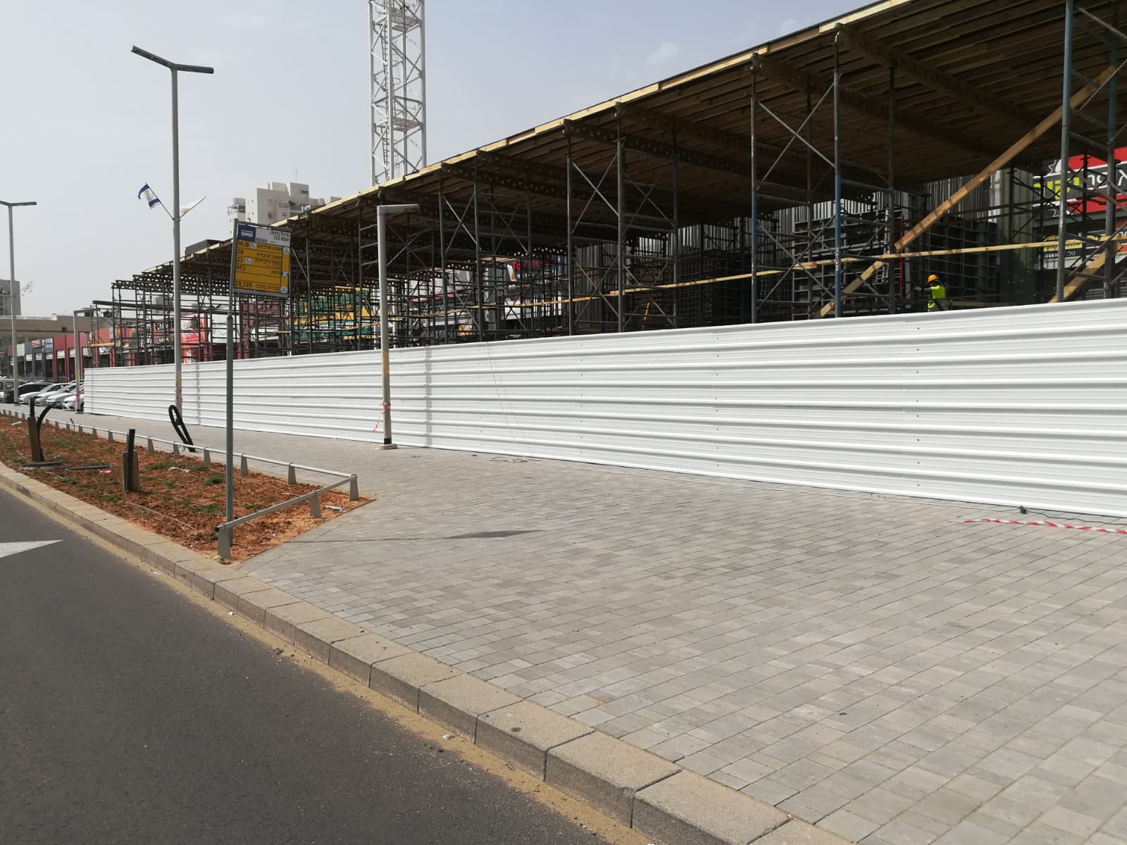 גדר פאנל לפרויקט תשתיות